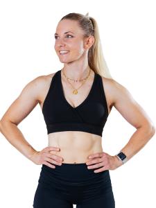 Спортивный бюстгальтер с треугольными чашечками Lifters Race Sport, черный