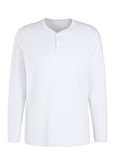 Футболка HIS Henleyshirt, белый