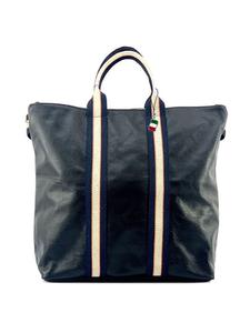 Рюкзак Florence Cityrucksack Leder, Canvas schwarz, blau, beige ca. 43cm