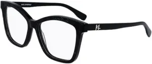 Солнцезащитные очки KARL LAGERFELD OPTICAL, модель KL6094, размер 5416007, цвет 007, унисекс, повседневные, один размер, черные, Einheitsgröße, Black