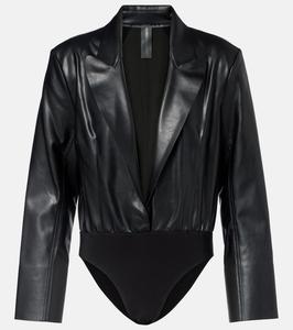 Боди-рубашка Norma Kamali, Black