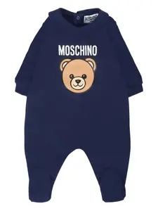 Пижама с принтом плюшевого мишки Moschino Kids, синий