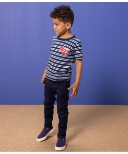 Полосатая футболка с коротким рукавом