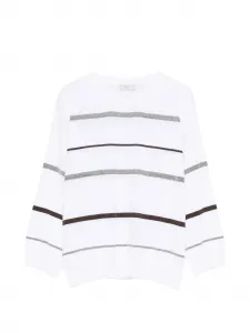 Топ в полоску Peserico, белый