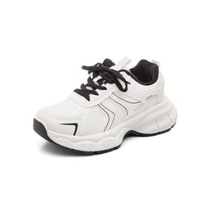 Износостойкие дышащие низкие кроссовки с флисовой подкладкой Chunky для женщин RENBEN, черный-fleece-lined