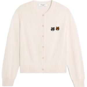 Кардиган Maison Kitsuné Double Bold Fox Head Patch Maison Kitsune, latte