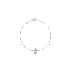 Миниатюрный браслет wulu из белого золота с бриллиантовым паве wu br0009b wgd Qeelin
