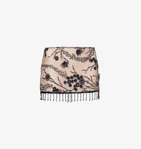 Мини-Юбка Ellora, декорированная бисером и пайетками Jaded London, черный