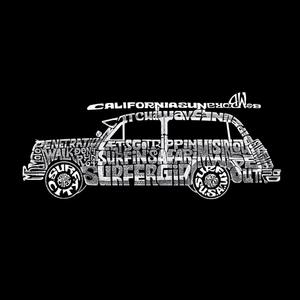 Woody - Classic Surf Songs - мужская футболка с рисунком Word Art LA Pop Art, серый