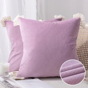 Декоративная подушка Phantscope 20 x 20 дюймов 2 шт, светло-фиолетовый