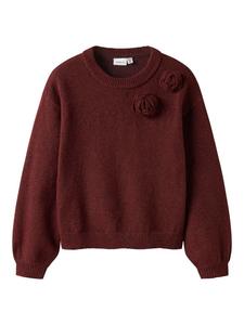 Name it Вязаный свитер бордового цвета
