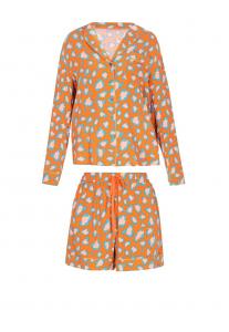 Короткий пижамный комплект faina Home, оранжевый