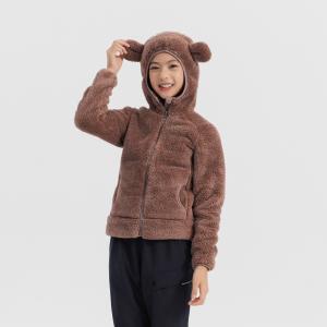 Коричневая подростковая флисовая утеплённая куртка для горных походов Quechua MH500