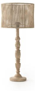 Настольная лампа GEESE HOME 10685, коричневый - натуральное волокно - 30 x 68 x 30 см