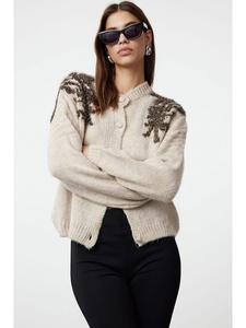Кардиган trendyol, цвет beige/braun