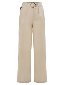 Свободные брюки со складками спереди Influencer, темно-бежевый