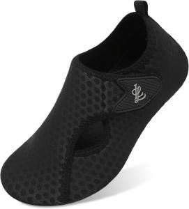 Водные тапочки LeIsfIt для женщин и мужчин, для плавания, пляжа и ходьбы, быстросохнущие акваносочки для бассейна, дайвинга, прогулок на лодке, реки, йоги, озера и серфинга, черный