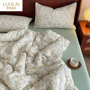 LUOLAI HOME Комплект постельного белья из 4 предметов, простыня на резинке, 180 см