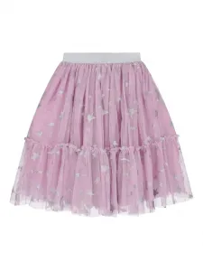 Юбка из тюля с вышивкой Stella Mccartney Kids, розовый