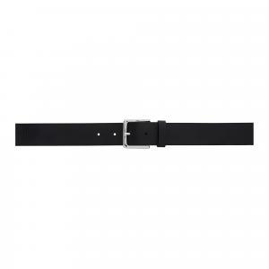 HUGO BOSS Кожаный мужской ремень черный шириной 3 см, Black