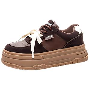 Help Женские скейтерские кеды низкие кофейные, цвет Coffee