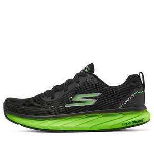Кроссовки go run 'black neon green' Skechers, черный