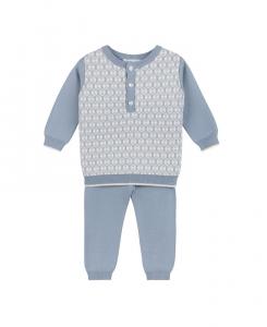 Комплект для вязания ромбовидной жаккардовой пряжи для мальчиков - Baby, Little Kid Feltman Brothers, синий