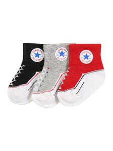 Обычные носки CONVERSE Infant, Mottled Grey/Red/Black