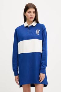 Хлопковое платье Guess Jeans, синий