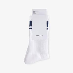 Носки Varley с полосатой отделкой, белый / синий