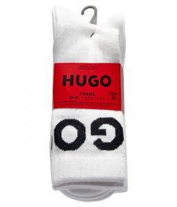 Носки мужские Hugo Bodywear с логотипом бренда 3 пары, белый