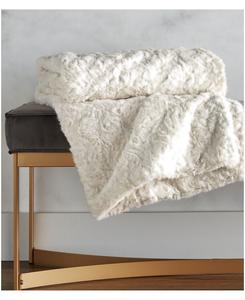 Декоративный плед из персидского искусственного меха, 50 x 60 дюймов, эксклюзивно представлен в Macy's Hotel Collection, Snow