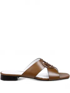 Сандалии Miller с вырезами Tory Burch, коричневый