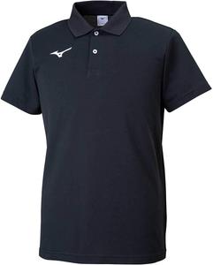Поло MIZUNO Training Wear, короткий рукав, стандартный размер, 32MA9195, унисекс, для взрослых, черно-белый