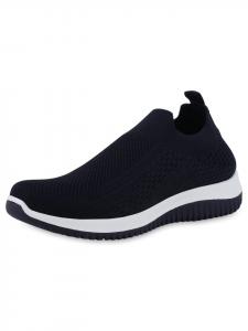 Кроссовки на шнуровке VAN HILL, темно-синий