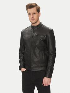 Облегающая кожаная куртка Retro Serge Pariente, черный