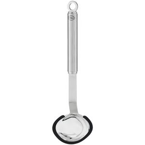 Ложка для соусов, половник с отверстием для подвешивания, нержавеющая сталь 18/10, подходит для посудомоечной машины Rösle, Edelstahlfarben/schwarz