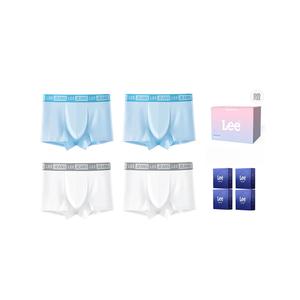 Мужские трусы боксеры 4 шт Lee, белый