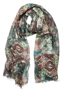 COLLEZIONE ALESSANDRO модный шарф "Marrone", из натурального материала, производство Италия, коричневый