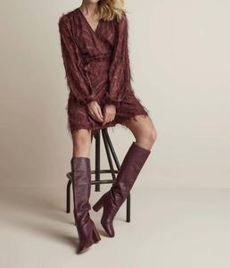 Пышное платье вишневого цвета summum, цвет cherry