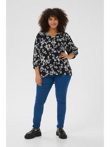 KAFFE curve Блузка с длинными рукавами KCtrine, стандартный крой, цвет Marine Flower