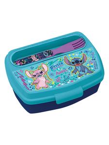 Stitch Ланч-бокс "Стич" светло-голубого цвета - (Ш)17 x (В)13 x (Г)6 см