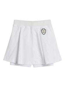 Юбка из хлопка интерлок Brunello Cucinelli Kids, белый