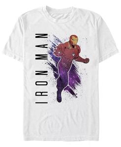 Футболка с коротким рукавом Marvel's Avengers Galaxy с рисунком Ironman Fifth Sun, белый