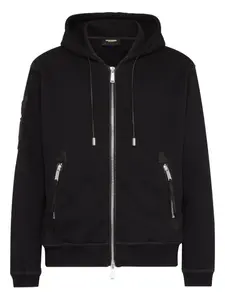 Толстовка на молнии с капюшоном DSQUARED2, черный