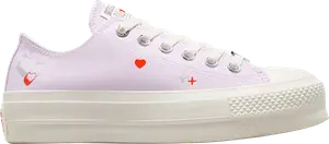 Кроссовки Wmns Chuck Taylor All Star Lift Platform Low 'Y2K Heart', фиолетовый