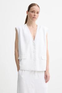 Жилет с добавлением льна Gestuz, белый