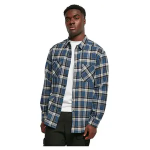 Рубашка Urban Classics Lake Check, синий