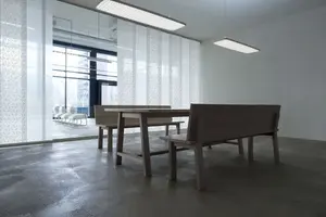 Карниз для штор GARESA "Карниз Smart Panel", 3 направляющие, желаемая длина, алюминиевый рельс для штор с планерами, выдвижной, настенный 270 см, цвет aluminiumfarben