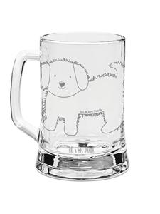 Пивная кружка собака пушистая без слов в прозрачном виде Mr. & Mrs. Panda